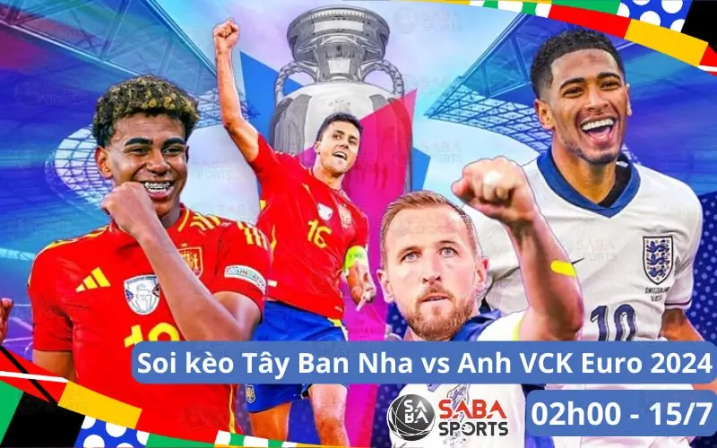 Soi kèo Tây Ban Nha vs Anh VCK Euro 2024