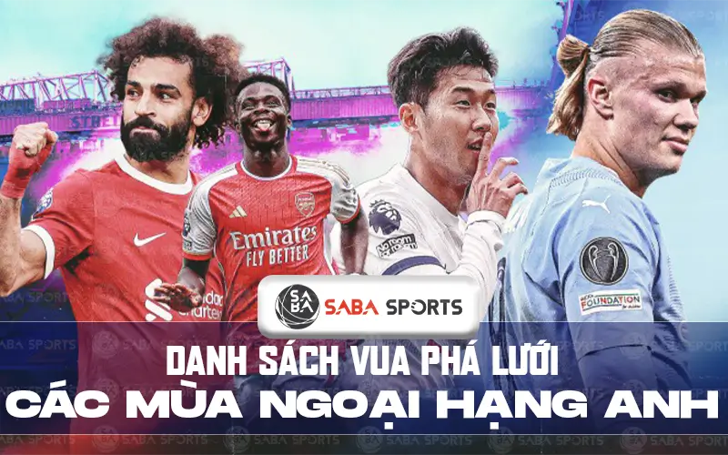 Danh sách vua phá lưới các mùa Ngoại hạng Anh