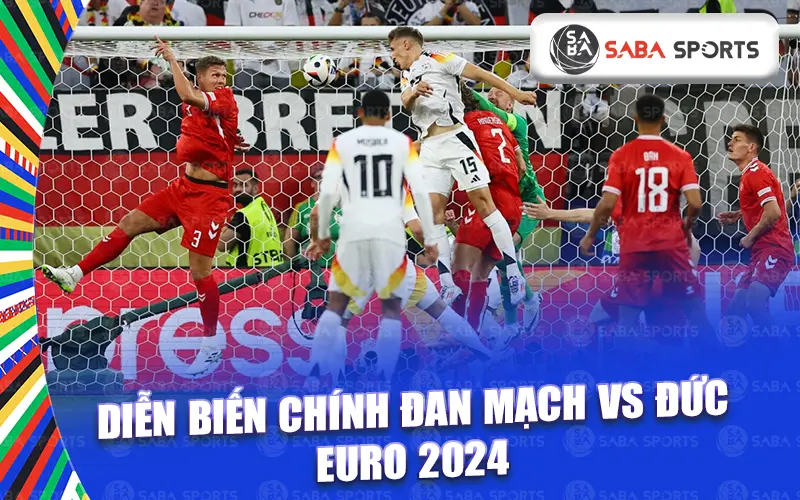 Diễn biến chính trận đấu Đan Mạch vs Đức Euro 2024