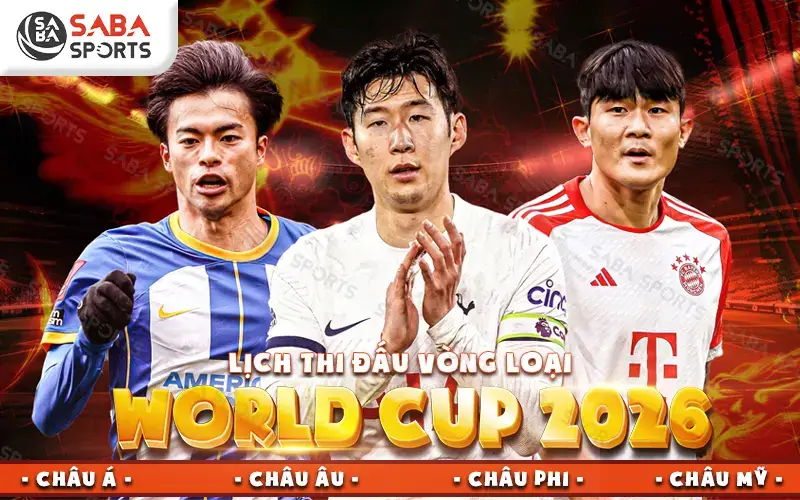 Lịch thi đấu vòng loại World Cup 2026 của từng liên đoàn